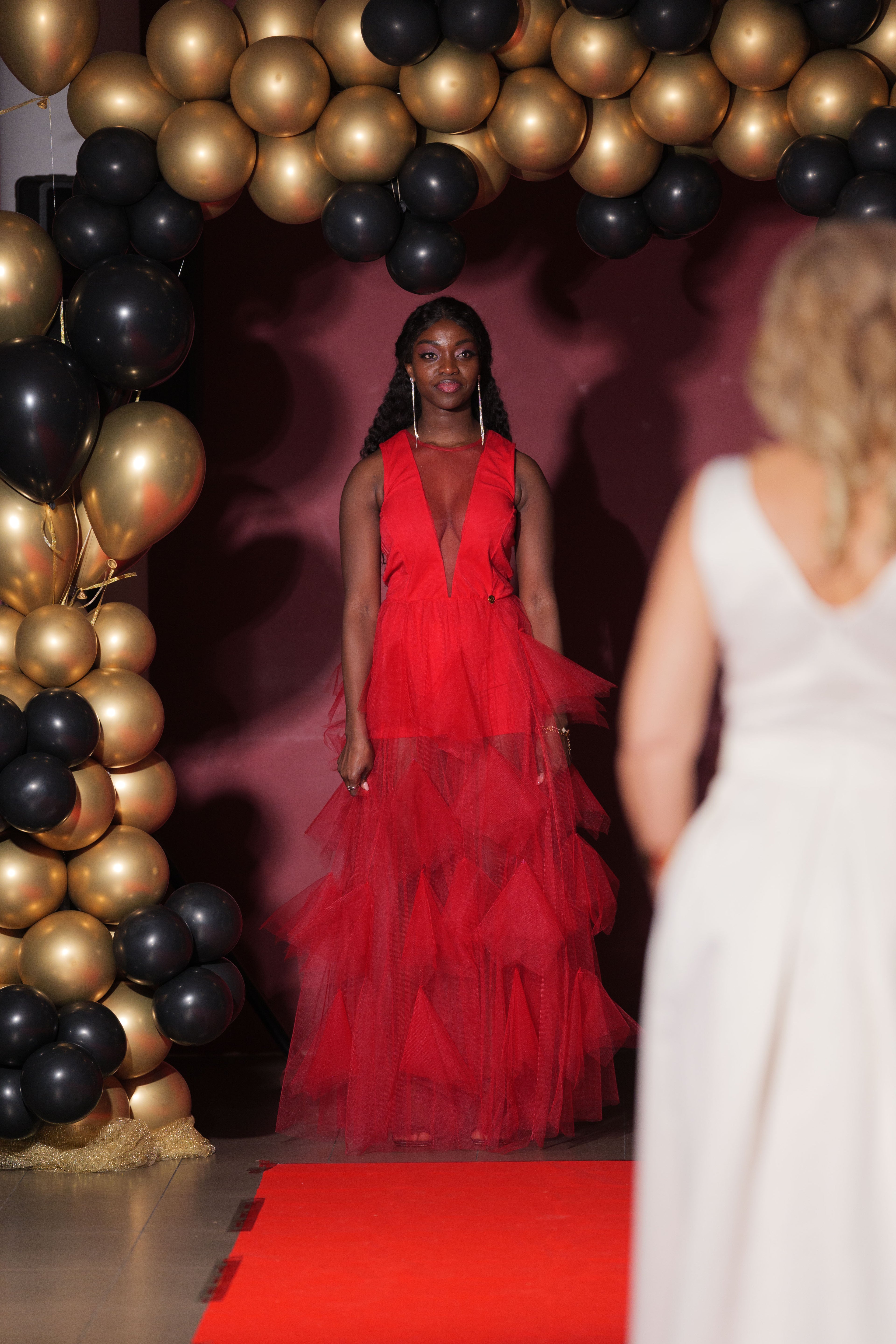 vestido de transparencias
