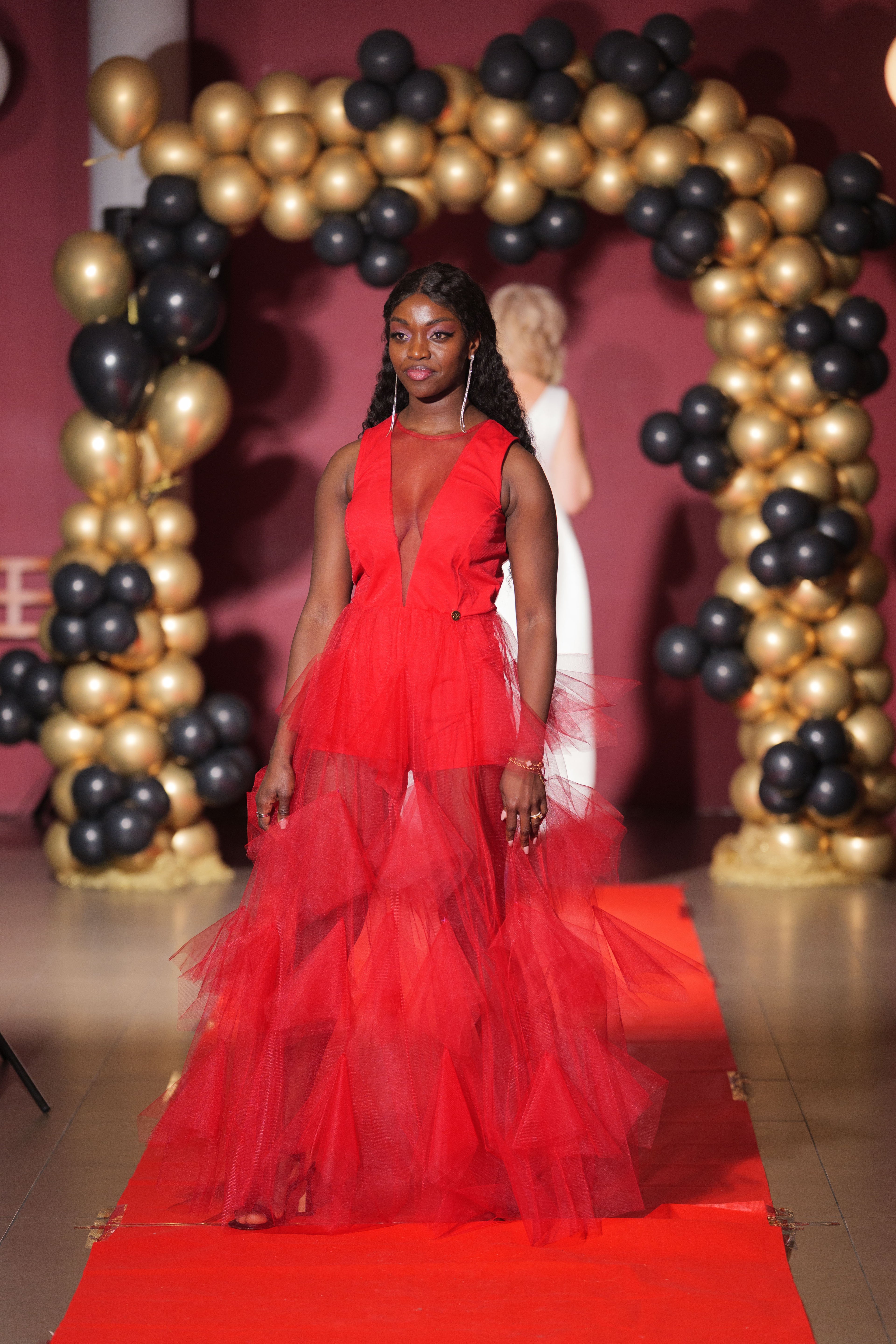 vestido de transparencias