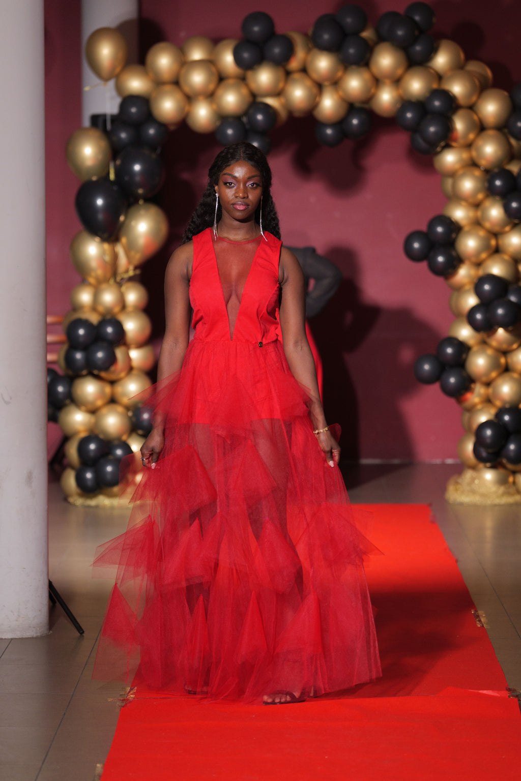 vestido de transparencias